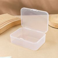 Boîte d'exposition rectangulaire rigide transparente en plastique PP de 1 mm d'épaisseur pour cartes, cartes à jouer, quincaillerie, petites pièces