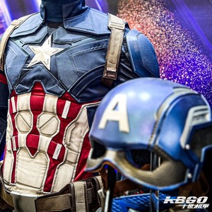Venta caliente <span class=keywords><strong>Guerrero</strong></span> Casco América Máscara Cosplay Vengadores Juguete Periférico Decoración Capitán América Casco - Product Image 6