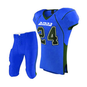 Dernier Style d'uniforme d'entraînement de Football américain, couleur noire entièrement sublimée à manches courtes - Product Image 5