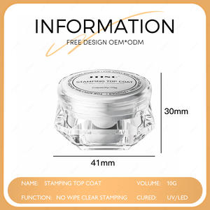 JTING Nouvelle Arrivée 10G Gel de Finition Transparent pour Stamping, Gel à Ongles Sans Résidu à Utiliser avec la <span class=keywords><strong>Poudre</strong></span> Effet Miroir, Fournisseur en Gros de Produits pour Ongles - Product Image 2