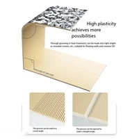 Paneles de Pared y Techos de Bambú con Diseño 3D Personalizado, Paneles de Cristal Flexibles de Alto Brillo para Decoración Interior Comercial