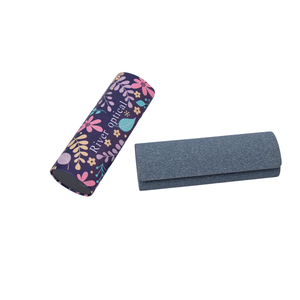 Estuche de gafas de lino personalizable OEM RHCS2028 gafas de sol hechas a mano de alta calidad bolsa de gafas al por mayor de fábrica - Product Image 3