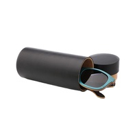 Étui à lunettes rectangulaire élégant en bambou, disponible en plusieurs couleurs, boîte de rangement compacte pour lunettes, en stock chez le fabricant
