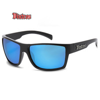 Lunettes de soleil Vintros Vintage pour un style surdimensionné, enveloppantes, sportives, avec logo personnalisé, protection UV400, monture intégrale, verres miroir carrés, Nouveauté 2026
