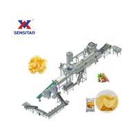 Línea de producción de chips de yuca fritos de acero inoxidable 304 con certificación CE/ISO y informe de prueba, ±1 ℃   Control de Temperatura, Interruptor de Producción de un Solo Toque