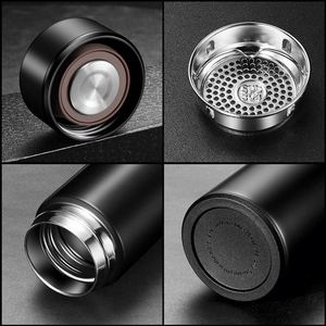 Inteligente Termo Digital 500ml Stainless Steel LED Smart Temperature Display Thermal Flask Cup <b>Water</b> <b>Bottle</b> With Tea Strainer - Product Image 3