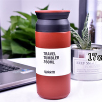 Botella de café de acero inoxidable 304 de estilo japonés, frasco de vacío esmerilado, botella portátil para coche