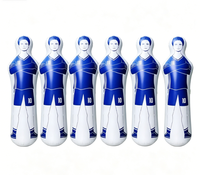 Mannequin de gardien de but gonflable en PVC OEM, rempli d'eau, avec cadre robuste pour mur de défense en coup franc, entraînement de football