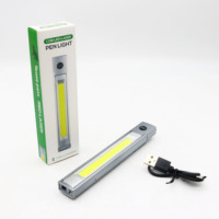 Nouveau design de lampe de poche latérale COB pince à stylo aimant fort laser infrarouge lampe de poche de travail portable extérieure