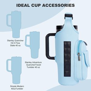 Bolsas de Gimnasio Magnéticas para Hombre y Mujer, Bolsa Magnética para Botella de Agua, Bolsa Bandolera para Botella Stanley con Porta Tarjetas - Product Image 4