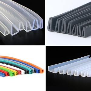1234567810mm tấm kim loại Bảng gỗ cạnh dải hình chữ U Silicone hình chữ U trong suốt cạnh dải, kính cạnh dải - Product Image 5