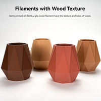 Filament PLA SUNLU à texture bois, filament d'imprimante 3D à texture bois, sans déformation, sans bourrage, filament 3D