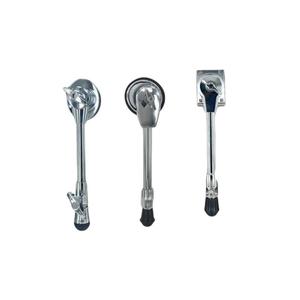 Pièces de batterie jazz personnalisées, pieds de grosse caisse rétractables en chrome premium pour batterie, accessoires de protection auditive - Product Image 1