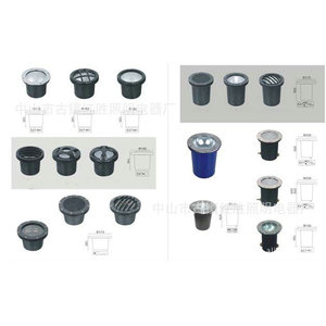 Lumière LED encastrée Hongsheng 175 mm en alliage d'aluminium pour éclairage extérieur - Product Image 1