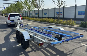 <span class=keywords><strong>Remorque</strong></span> haute performance à double <span class=keywords><strong>essieu</strong></span> galvanisée à chaud pour bateaux de pêche et yachts - Product Image 2