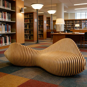 Silla de Fibra de Vidrio Personalizada, Decoración Minimalista para Interiores, Taburete Anticorrosivo para Exteriores, Banco Comercial para Centros Comerciales - Product Image 6