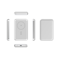 Station d'alimentation portable Peitian 15W magnétique sans fil + PD 20W à charge rapide 10000mAh en alliage d'aluminium