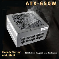 OEM 650W 700W 800W PC Güç Kaynağı 24PIN Tam Modüler ATX Masaüstü Bilgisayar Güç Kaynağı (PC Kasası için)