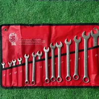 Set Kunci Pas Kombinasi Ratchet 6-32MM, Kunci Inglesa, Kunci Pas Fleksibel, Spanner S