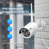 Hiseeu 3MP WLAN IP-Kamera-Set NVR 10CH Drahtloses NVR-Set 12' LCD-Display 1536P HD Überwachungs-WLAN-CCTV-Kamerasystem