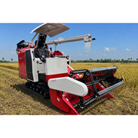 Vente en gros OEM ODM Moissonneuse-batteuse à chenilles pour riz et blé, avec tête de battage de 2000 mm et tambour de battage 550x1840 mm, à faible perte