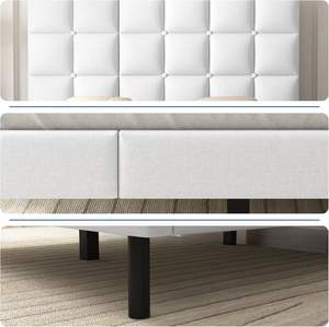 Lit de rangement réglable de conception nouvelle, vente en gros d'usine, style italien/minimaliste, luxueux, cadre à lattes, tête de lit, écologique, durable - Product Image 3