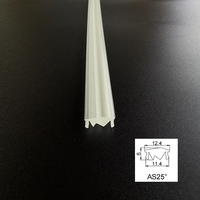 Précision 25 °   Lentille asymétrique simple pour éclairage sur rail LED linéaire, diffuseur de faisceau spot pour magasin, entrepôt, couloir