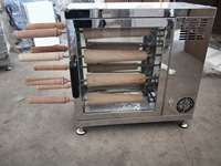 Machine à gâteaux cheminée électrique automatique professionnelle, 8 rouleaux, en acier inoxydable de qualité alimentaire, thermostat réglable, four de boulangerie
