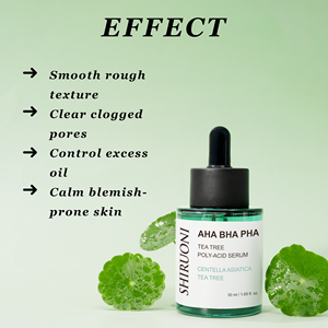 Suero Facial Calmante y Aclarante con Centella, Niacinamida, <span class=keywords><strong>AHA</strong></span>, BHA, <span class=keywords><strong>PHA</strong></span> y Ácido Poli-A del Árbol de Té, Marca Privada - Product Image 2