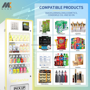 Customized <strong>Mini</strong> Small Tabletop Desktop Countertop Snacks Drinks <strong>Vending</strong> <strong>Machine</strong> with 5' Inch <strong>LCD</strong> Screen for Small Business - Product Image 2