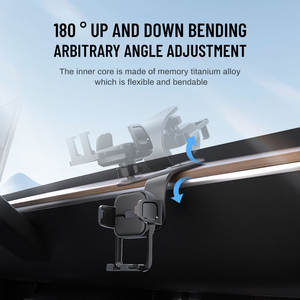 ยูนิเวอร์แซล 360 °   ที่วางโทรศัพท์แบบหมุนได้ - ที่ยึดติดกับคอนโซลรถยนต์และโต๊ะทำงานด้วยกาวเหนียวพิเศษสำหรับโทรศัพท์ทุกรุ่น ขนาด 6.5-10.5 ซม. ปรับได้ - Product Image 4