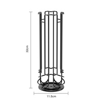 360 °   Support rotatif en métal pour 24 dosettes de café Dolce Gusto, rangement de vaisselle, support de nettoyage pour la maison et le bureau