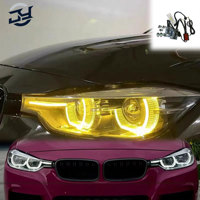 Plaques DRL multicolores JY RGB compatibles avec BMW Série 3 F30 F31 F35 2013-2019, kit de conversion de phares au xénon LED contrôlable par application