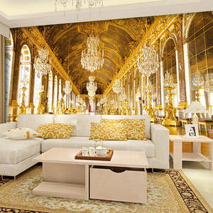 Personnalisé De Luxe Palais Royal Européen Papier peint Hôtel Salon Canapé <span class=keywords><strong>TV</strong></span> Fond Non tissé Papier Peint Papier Peint - Product Image 2