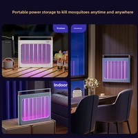 Lampe anti-moustiques électrique UV rechargeable 390nm, tue-insectes bionique au CO2, piège à mouches silencieux, lumière anti-insectes pour intérieur et extérieur