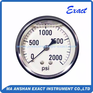 공장 도매 백 연결 오일 충전 방진 압력계 - Product Image 2