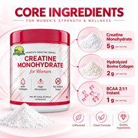 Poudre de créatine monohydrate OEM pour femmes, collagène en vrac, BCAA, sans sucre, supplément de fitness pour les fessiers, marque privée
