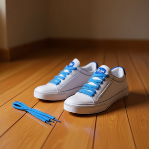 Lacets Ilan 140 cm bleus lumineux pour baskets - Product Image 2