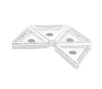 Palette d'ombres à paupières magnétiques multicouches multicolores, boîte triangulaire pliable en plastique ABS, logo personnalisé, impression UV sur écran