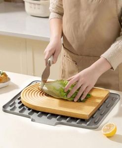<b>Large</b> Multifunctional Non-Slip Silicone Kitchen Utensil Dish Drying <b>Mat</b> Rectangle Countertop Drainage <b>Mat</b> - Product Image 6