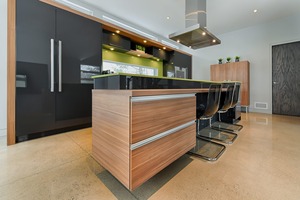 Muebles de Cocina Modernos de Alta Gama con Acabado Lacado Brillante, con <span class=keywords><strong>Isla</strong></span> de Diseño, Buen Precio, Venta al Por Mayor - Product Image 6