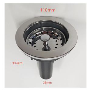 <span class=keywords><strong>Kit</strong></span> de Desagüe para <span class=keywords><strong>Fregadero</strong></span> de Acero Inoxidable de Diseño Moderno para el Mercado Americano, con Filtro y Cubo de Basura, 47 mm Lanbo H0021 110 mm Fácil Instalación - Product Image 4