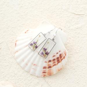 <span class=keywords><strong>Orecchini</strong></span> Pendenti Artigianali Boho in Resina con Fiori Secchi, Cristallo Trasparente Vintage, Placcati in Oro 18K per Donne - Product Image 4