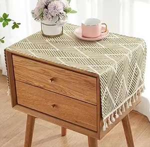 Serviette de Table Rectangulaire Jaune Moderne (15.7*35.4 Pouces) Design <span class=keywords><strong>Lavable</strong></span> Décoration de Meubles Toutes Saisons - Product Image 1