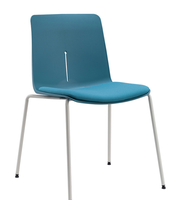 Chaise en plastique PP chaise d'attente empilable en plastique chaise d'école siège rond chaises d'étude de formation