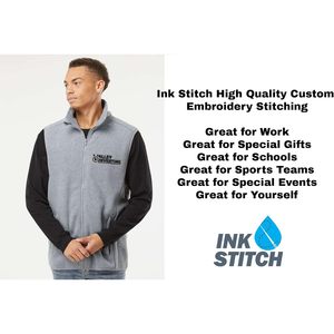 Chalecos de tela polar supercálidos para hombre 3012 personalizados con logotipo bordado personalizado, chalecos con logotipo bordado personalizable - Product Image 3