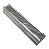 Profilé en aluminium anodisé nature personnalisé de haute précision dissipateur de chaleur led