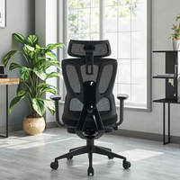 Chaise de direction moderne pour la maison ou le bureau avec repose-pieds réglable et siège pivotant en tissu, chaise de conférence rotative