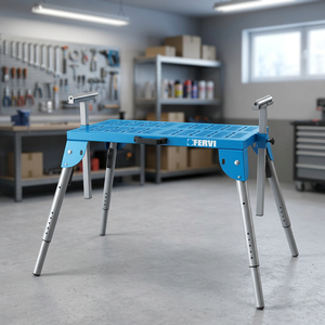 FERVI Portable <b>Table</b> with Foldable Support for Machines 19.25 kg 150 kg Load Capacity - Product Image 3