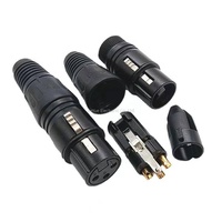 Connecteur XLR 3 broches Cannon, fiche XLR mâle 3 pôles, prise femelle MIC, connecteur audio